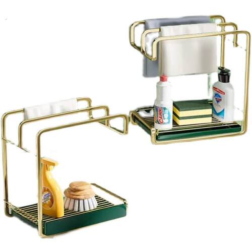 抹布架子厨房用品家用大全沥水架收纳毛巾洗碗壁挂置物架神器专用