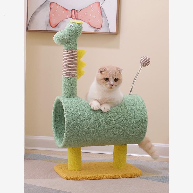 新款实用恐龙猫爬架猫爬架猫窝一体式猫咪爬架猫咪架子猫树爪玩耍