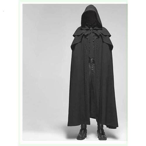 中世纪神职人员教堂杀手服装刺客教条巫师牧师披风披风服饰