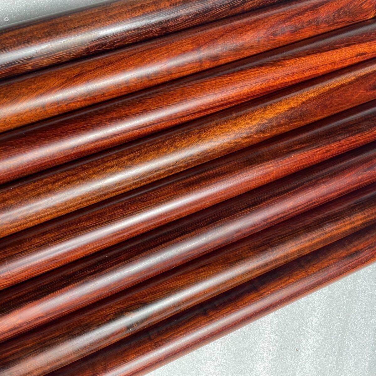 小叶紫檀原木老料太极实木紫檀木健身武术把玩防身木棒棍圆棍木棍