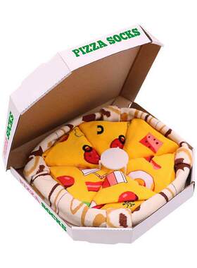 披萨袜子礼盒个性欧美有趣味恶搞怪整蛊男女生新年情人节生日礼物