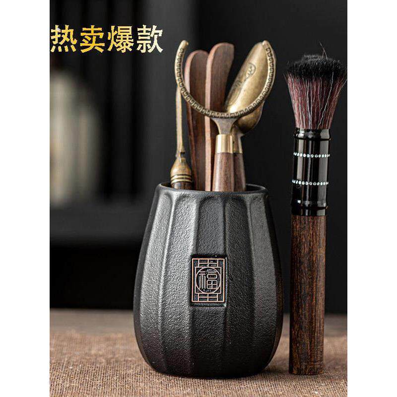 茶道六君子套装功夫茶具配件大全泡茶工具茶刀茶夹刷用品茶桌茶台