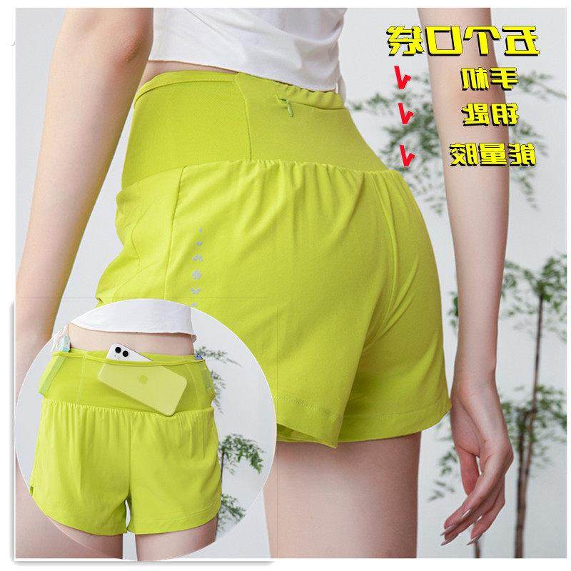 越野跑步运动短裤女后腰口袋可放手机防走光马拉松专业速干三分裤