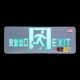 敏华应急疏散指示灯消防指示牌不锈钢安全出口指示灯220V标志灯牌