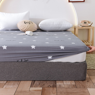 纯棉床笠单件190x80x90x180x120x135宿舍全棉床垫套罩定做200x220