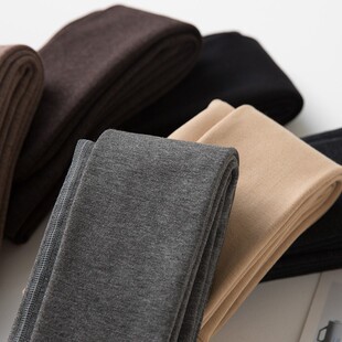 春秋季女加薄绒加厚健美裤脚登纯棉打底裤袜子内外穿环形踩脚裤袜