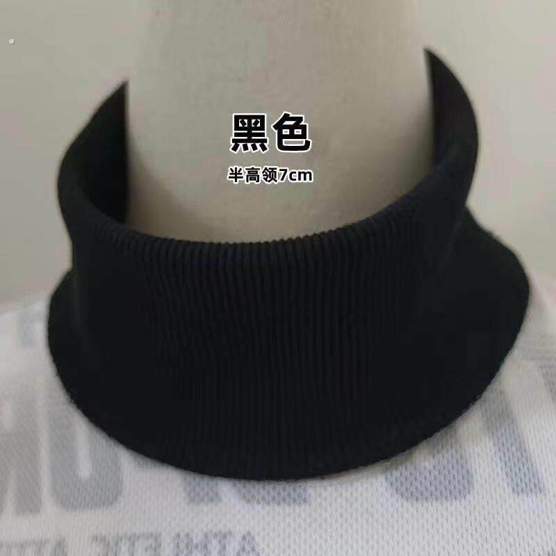 套在羽绒服上的领子7cm套头卫衣领口半高领高领领口罗文领子螺纹
