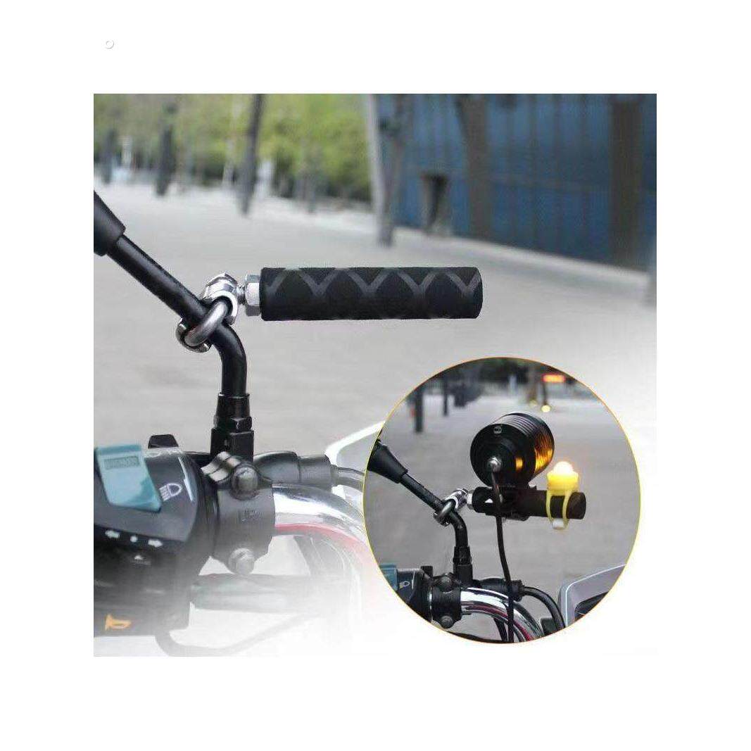 电动车改装多功能导航扩展杆倒车镜横杆摩托车镜座射灯支架平衡杆