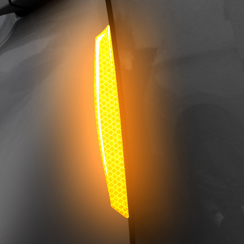 汽车车门防撞贴加长加厚防撞条夜光门边防刮蹭车身反光贴警示标识