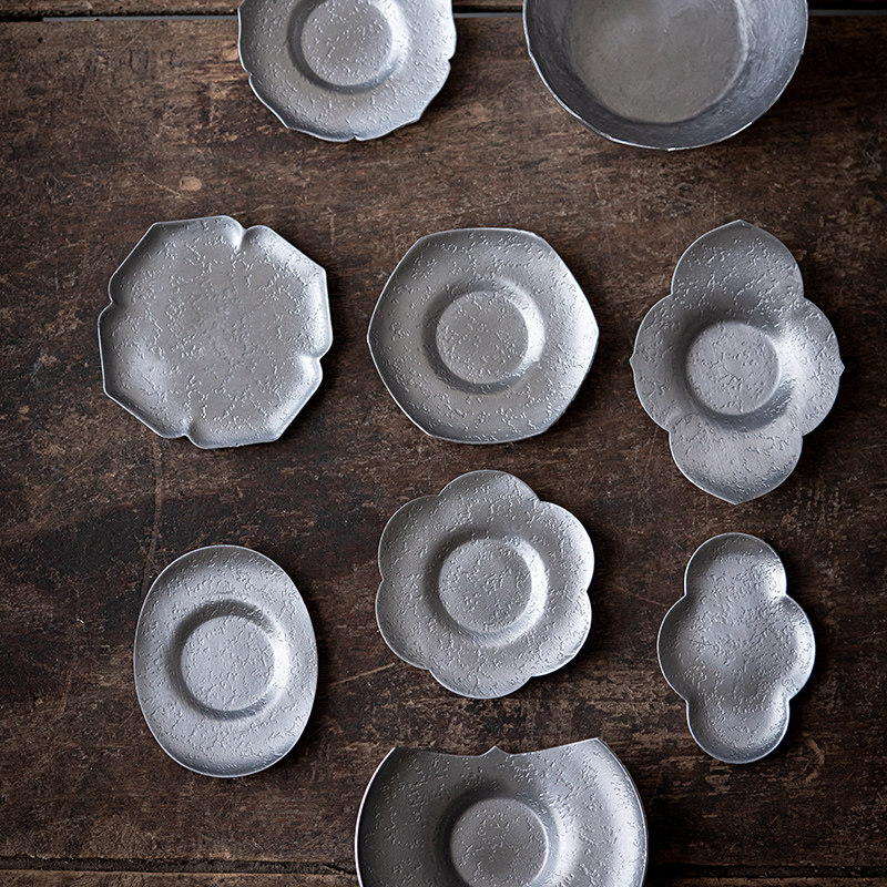 手工锡制杯垫茶杯托家用金属垫子隔热垫茶托功夫茶具配件创意盏托,餐饮具,茶道/零配,淘宝优惠券,粉丝福利购,淘宝优惠卷