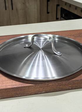 三A厨具304不锈钢锅盖汤锅盖全钢盖子下沉式钢盖手提盖子24/26cm