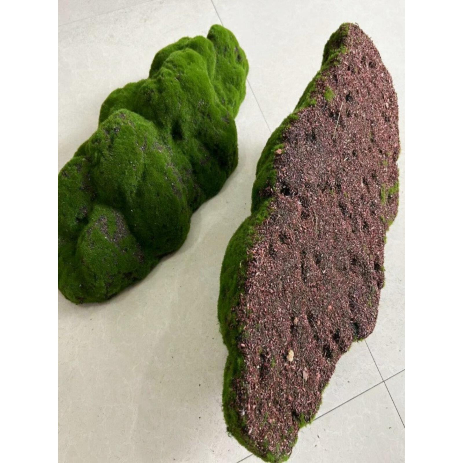 工艺装饰蜂群苔藓石绿色植物墙苔藓块插花材料门人造花