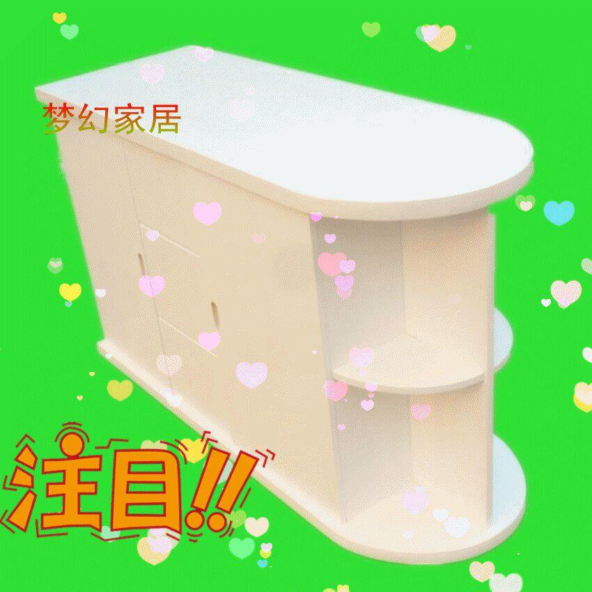 实木中型新款独立式子弹头鱼缸水族箱底柜可定做