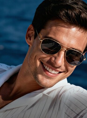 飞行员款纯钛高清男士太阳镜