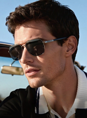 纯钛飞行员款男士防紫外线墨镜