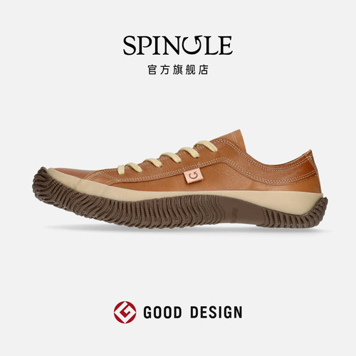 spingle低帮通勤袋鼠皮休闲皮鞋