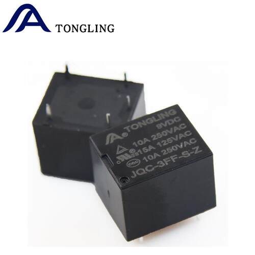 纯阻性负载10a5脚9V12V24V转换型t73小型电磁继电器jqc-3ff-s-z