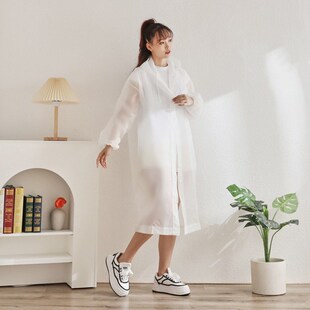 户外全身长款 透明活动广告雨衣定制印logo 徒步便携雨披潮男女时尚