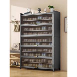 钢鞋柜防尘入口家居入口入口柜新流行大容量铁质翻转门多层鞋架