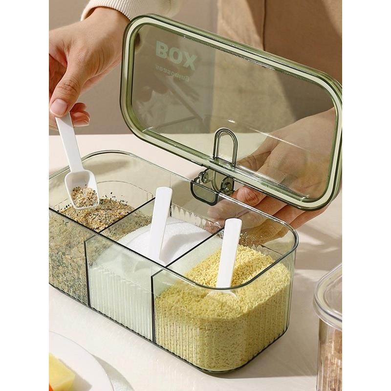 调料盒组合套装多格一体厨房家用调味盐味精胡椒收纳作料调料,厨房/烹饪用具,调味瓶罐/调料研磨器,淘宝优惠券,粉丝福利购,淘宝优惠卷