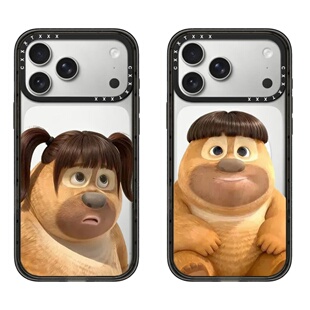 丑萌马尾锅盖头熊大熊二苹果17promax手机壳搞笑iPhone16pro硬壳15plus防摔14保护壳13情侣12抽象11