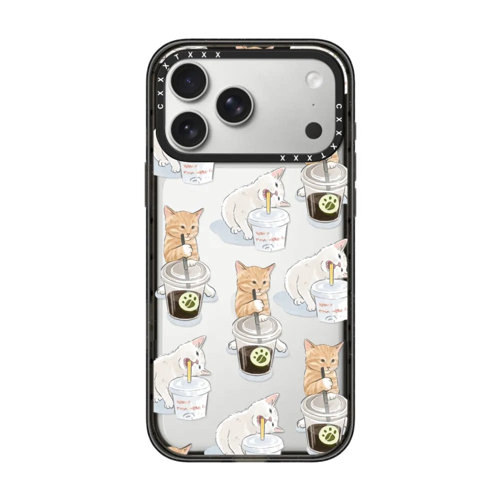 联名咖啡猫与可乐猫16Pro适用iPhone17ProMax苹果防摔保护套Magsafe磁吸14明星同款15可爱猫咪CASOSEFY手机壳