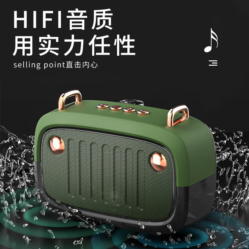 蓝牙音箱迷你小音响3d环绕家用重低音炮大音量立体声车载便携可爱