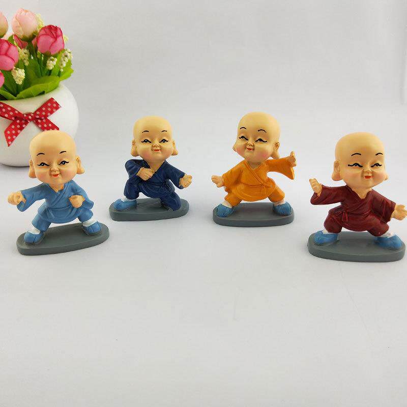 套装斗笠功夫和尚抱酒坛醉拳笑傲江湖组合树脂工艺品汽车摆件
