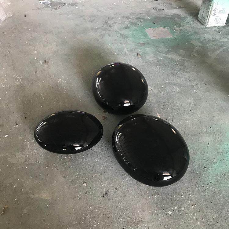 玻璃钢石头造型休闲座椅玻璃纤维鹅卵石儿童坐凳创意石头座椅直营