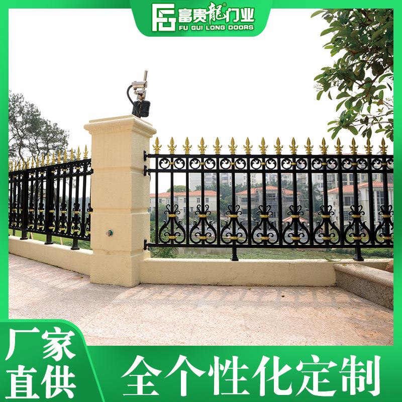 佛山铝艺围栏 小区学校幼儿园围墙防护围栏 别墅花园院子铝艺护栏