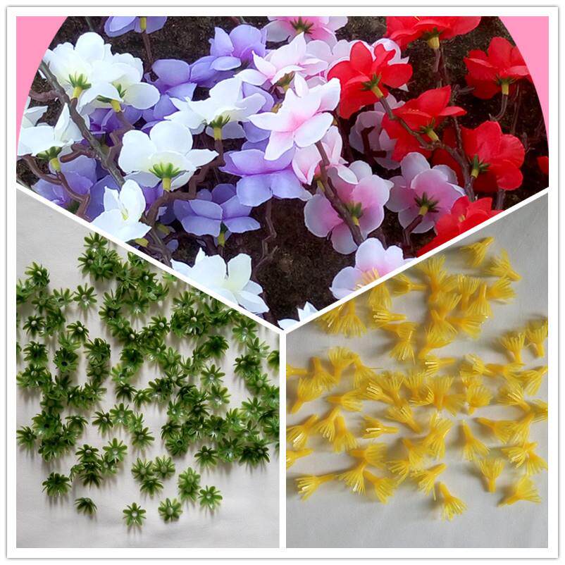 仿真绢花 樱花 桃花 梅花假花饰品配件 DIY花朵配件