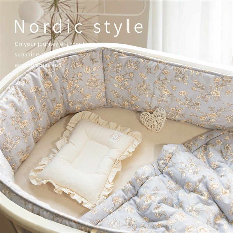 婴儿床床围软包防撞宝宝拼接床围栏挡布儿童防护围挡a类纯棉透气,婴童用品,床围/床靠,淘宝优惠券,粉丝福利购,淘宝优惠卷