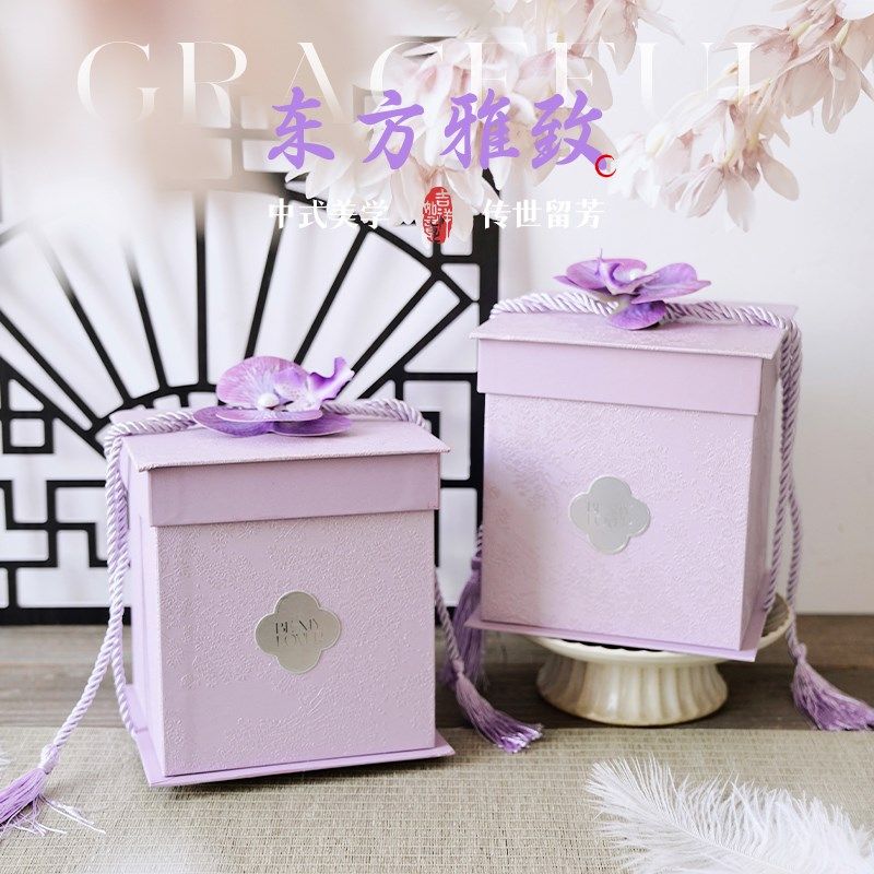 结婚伴手礼盒空盒子喜糖盒包装伴娘创意手提篮新中式礼品盒送宾客,节庆用品/礼品,糖盒/糖盒配件,淘宝优惠券,粉丝福利购,淘宝优惠卷