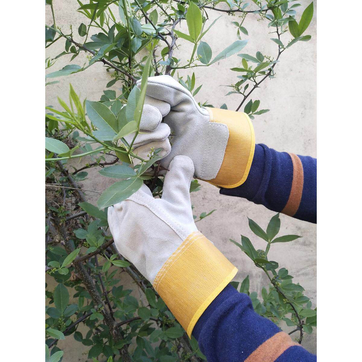 防针刺手套牛皮扎防咬防滑厚大鼠实验室防刺抓加厚户外作业分指