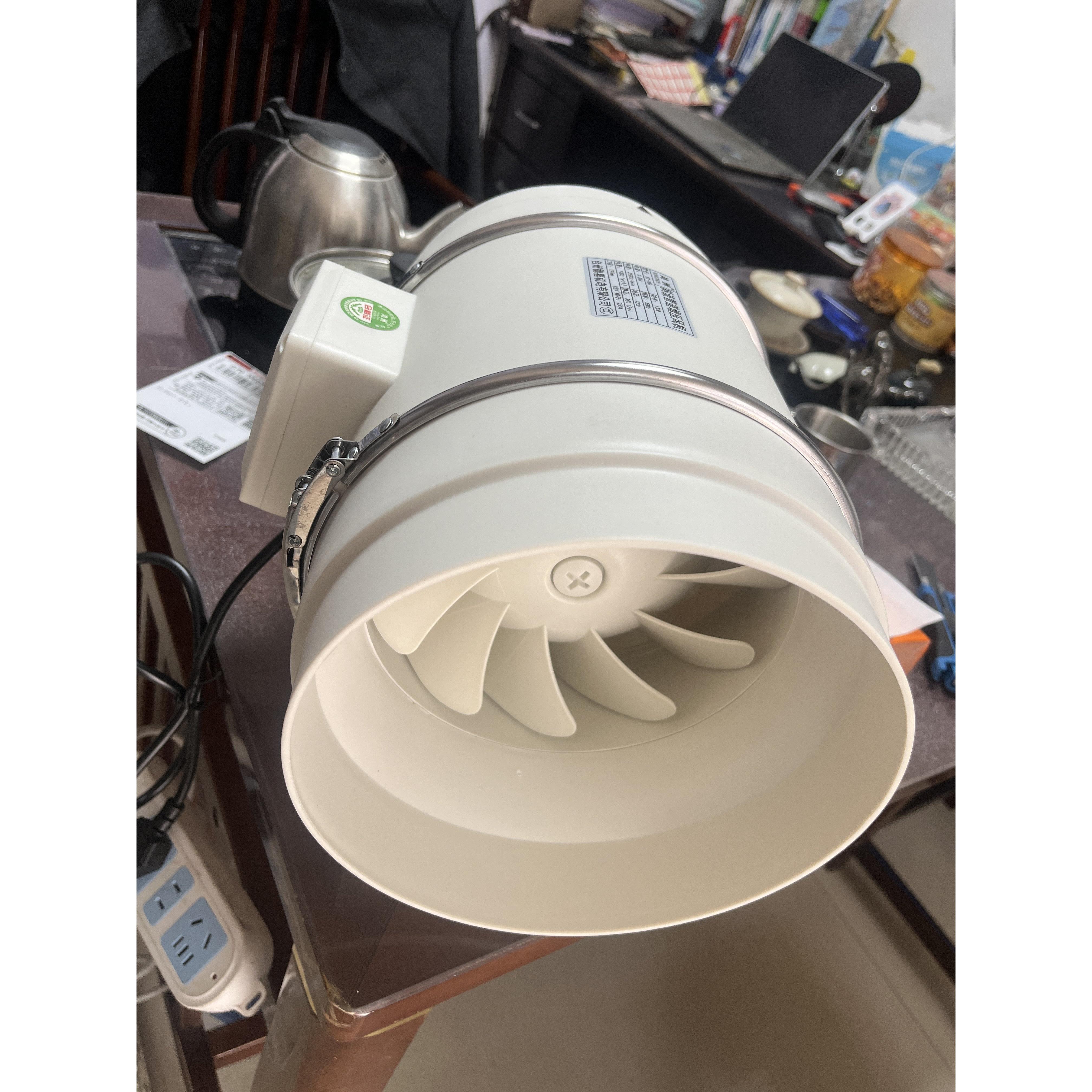 鸿洲HZ-200斜流管道增压风机高速大风量台州德喜郑州实体店货源