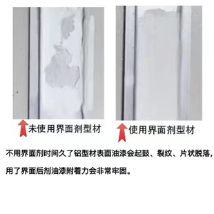 铝型材界面剂 铝合金界面剂 金属界面剂 乳胶漆 灯槽灯带收口铝条