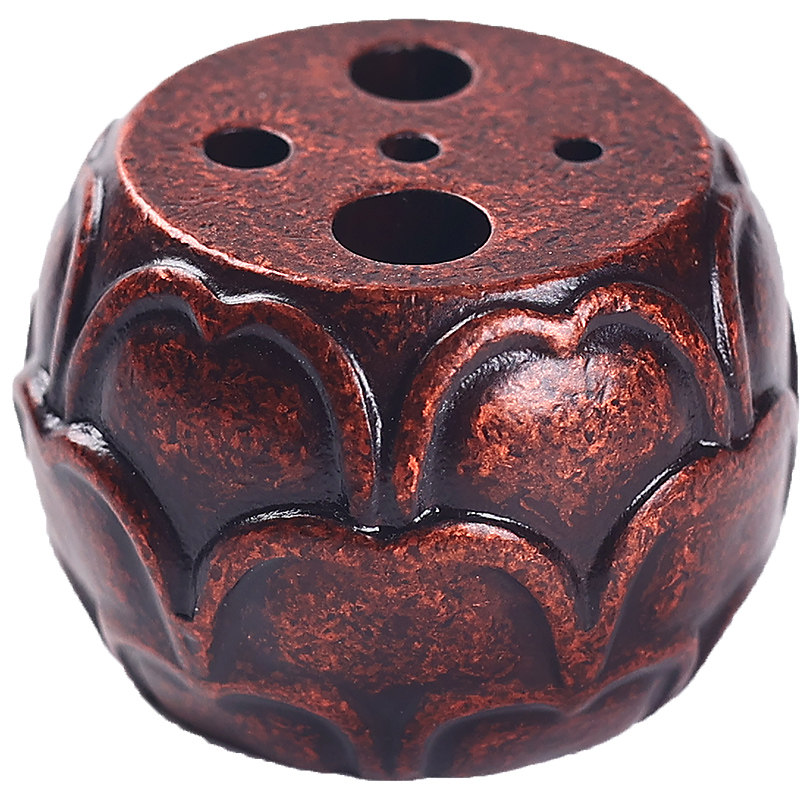 纯铜莲台多孔香插底座托盘小巧家用线香插便携多用香炉支架摆件,家居饰品,香薰炉,淘宝优惠券,粉丝福利购,淘宝优惠卷