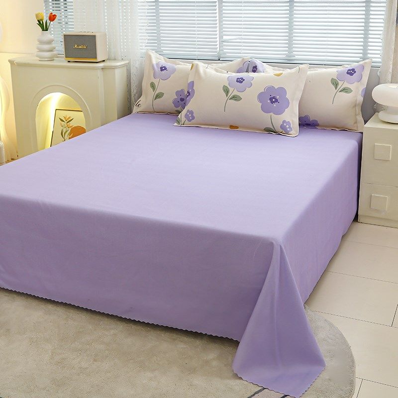 床上四件套水洗棉被套床单学生宿舍单人三件套非全棉纯棉磨毛被罩,床上用品,床品套件/四件套/多件套,淘宝优惠券,粉丝福利购,淘宝优惠卷