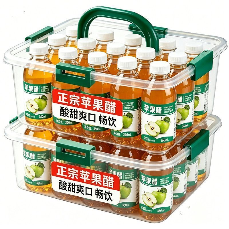 【24瓶整箱】苹果醋饮料360瓶装ml解腻特价促销聚餐解油果味