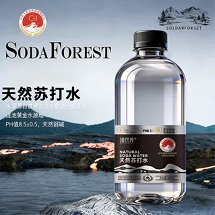 天然苏打水400ml*12瓶无气弱碱性小分子团饮用水整箱包邮