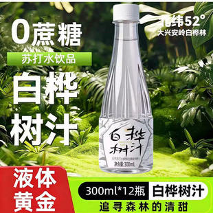 超值整箱白桦树汁苏打水高性价比天然原汁日常解渴轻养囤货气泡饮