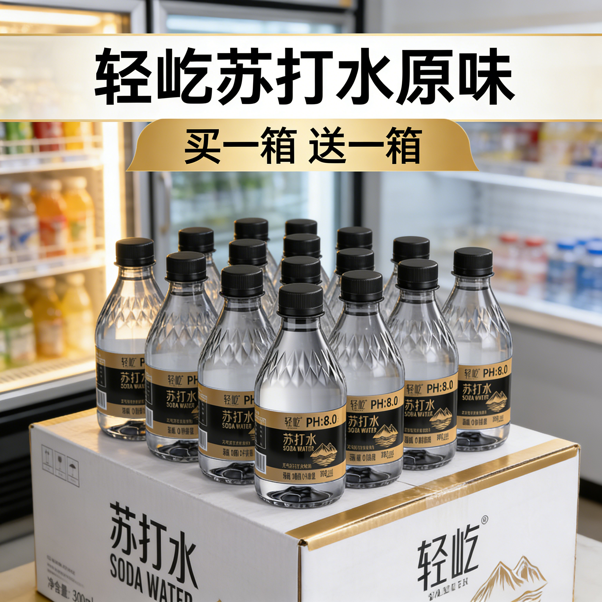 聚餐解酒备买一箱送一箱无汽苏打水0糖0脂弱碱性便携整箱装饮品