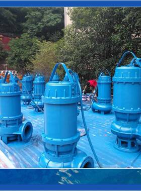 污水泵50WQ10-10-0.75KW污水提升泵220V单相wq无堵塞潜水排污泵