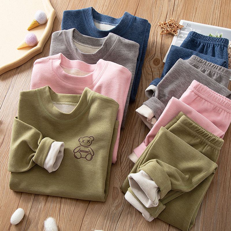 儿童秋衣卫生裤羊毛蚕丝中领男女童内衣套装大童德加绒棉毛衫睡衣,童装/婴儿装/亲子装,内衣套装,淘宝优惠券,粉丝福利购,淘宝优惠卷