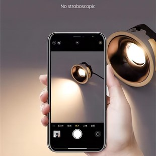 超薄射灯全光谱3500k客厅嵌入式开孔75mm防眩极窄边高显cob小山丘