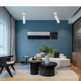 初识灯饰 led射灯明装cob天花灯客厅背景墙照画灯暗装过道聚光灯