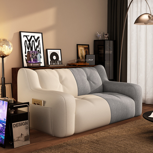 卧室沙发可躺可睡懒人沙发出租房双人小沙发客厅房间角落休闲沙发