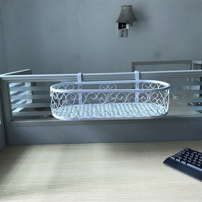 办公室桌面用品收纳置物架隔板卡槽置物架悬挂式多肉花盆架绿萝架