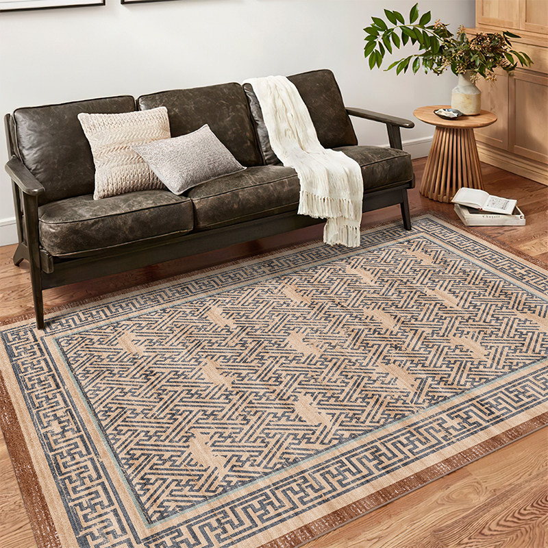 寻由新中式客厅沙发地毯家用茶几垫中国风简约复古卧室床边毯,居家布艺,地毯,淘宝优惠券,粉丝福利购,淘宝优惠卷