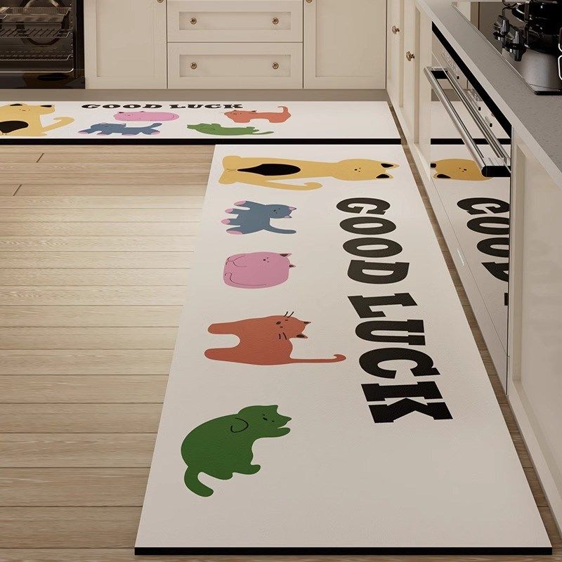 厨房地垫防滑防油专用脚垫洗手台台面吸水垫家用可擦免洗长条地毯,居家布艺,厨房地垫,淘宝优惠券,粉丝福利购,淘宝优惠卷
